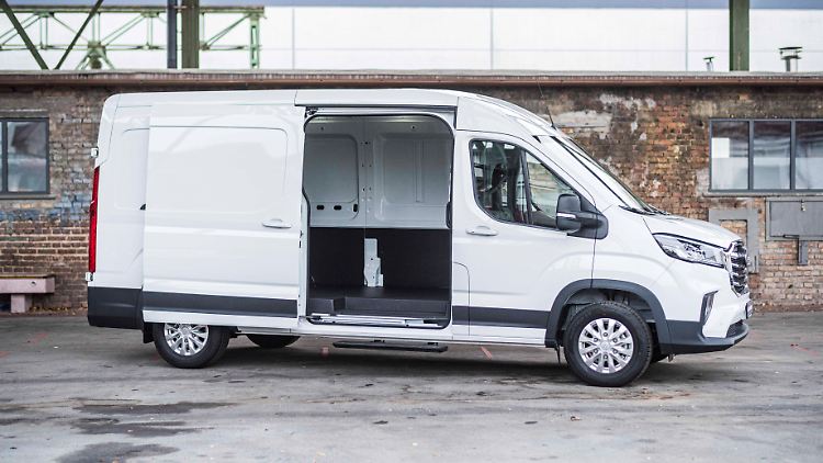 Der Maxus sieht aus wie ein typischer Diesel-Transporter. Doch der eDeliver 9 wird rein batterieelektrisch.