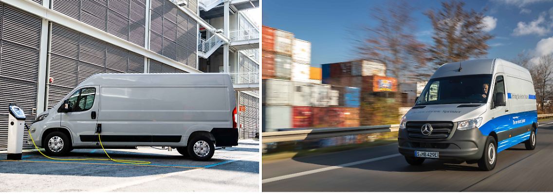 Die Preise für E-Transporter fangen bei etwa 52.000 Euro an und reichen bis zirka 82.00 Euro netto.