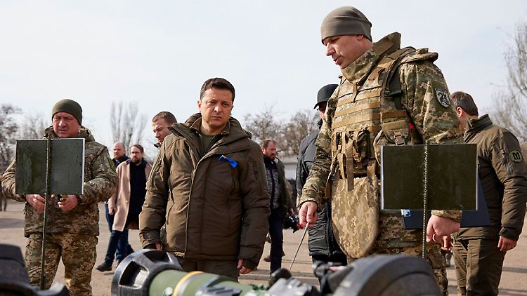 Selenskyj besuchte in den vergangenen Tagen ukrainische Stützpunkte.