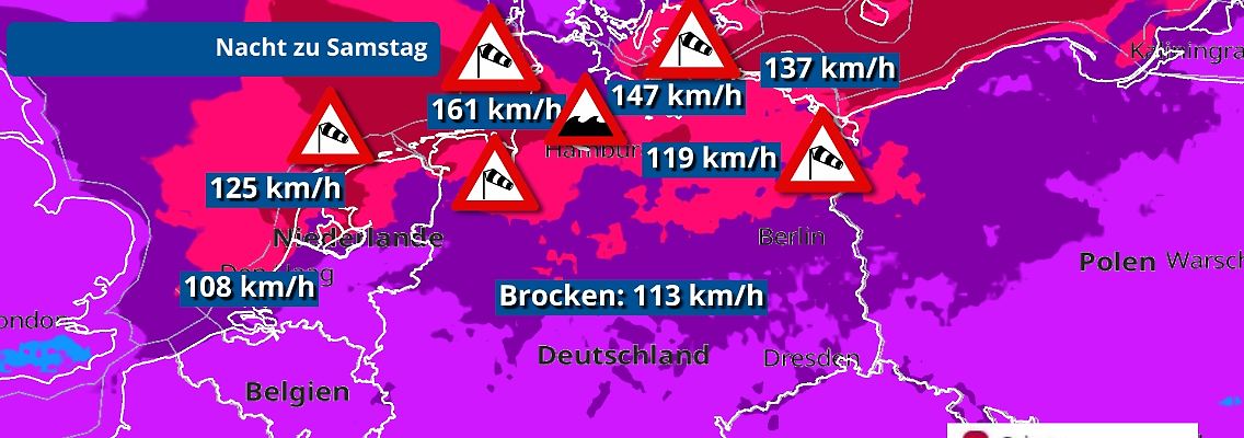 An den Küsten kann es zu Sturmfluten kommen.