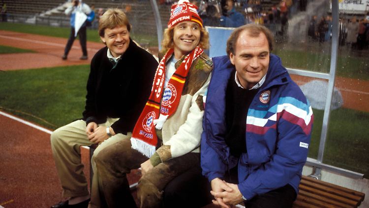Sören Lerby, Thomas Gottschalk, Uli Hoeneß.