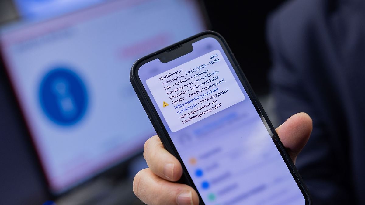 Alarm-Test-Tag: Warnt Sie Ihr Smartphone per Cell Broadcast? - ntv.de