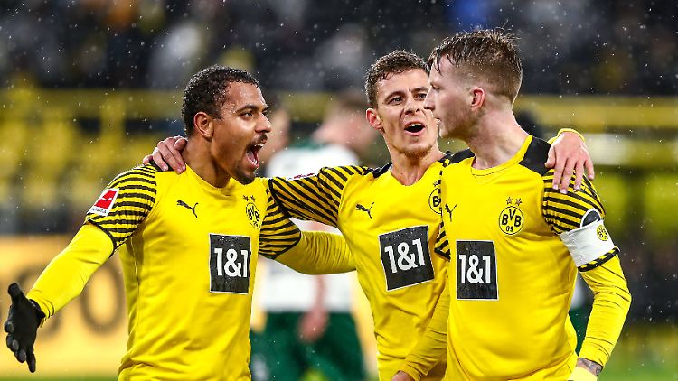 Marco Reus (r.) war an fünf Treffern beteiligt.