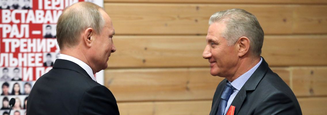 Igor Rotenberg (rechts) und Wladimir Putin