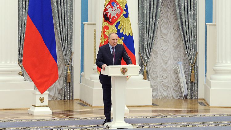 Russlands Präsident Wladimir Putin: "Die Interessen Russlands und die Sicherheit unserer Bürger sind für uns bedingungslos".