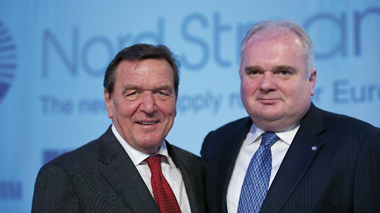 Warnig mit Gerhard Schröder, Altkanzler und Lobbyist für Wladimir Putin.