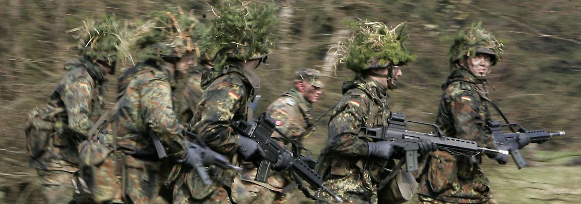 Eine Übung im Rahmen der Bundeswehr-Grundausbildung.