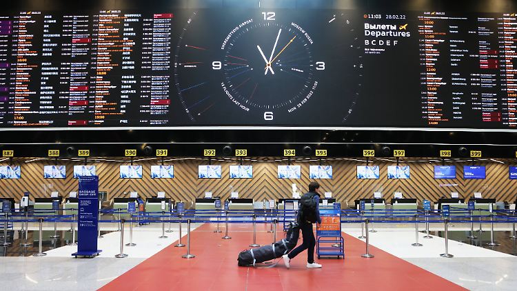 Der Flughafen Moskau-Scheremetjewo: Zahlreiche Verbindungen fallen aus.