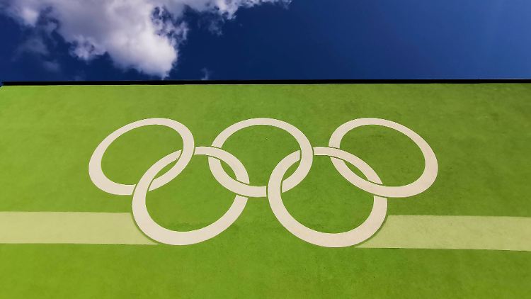 Die Olympischen Ringe.