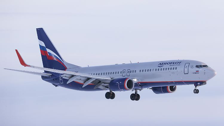 Die Aeroflot-Maschine des Typs Boeing 737 musste schließlich in Istanbul landen.