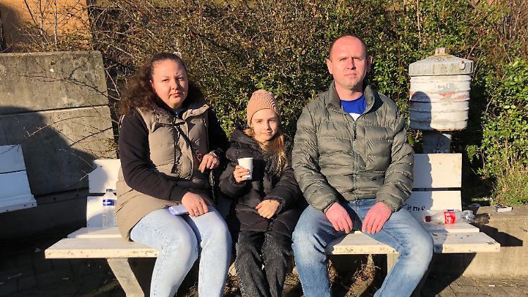 Walentina und Wiktor flohen aus der Ukraine, um ihre Tochter Nika nicht in Gefahr zu bringen. 