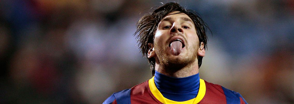 Tor für Barcelona: Lionel Messi.