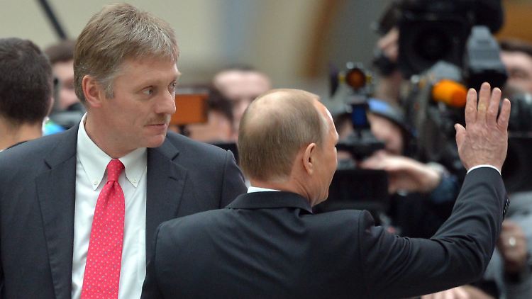 Auch Kreml-Sprecher Dmitri Peskow ist von den Sanktionen betroffen.