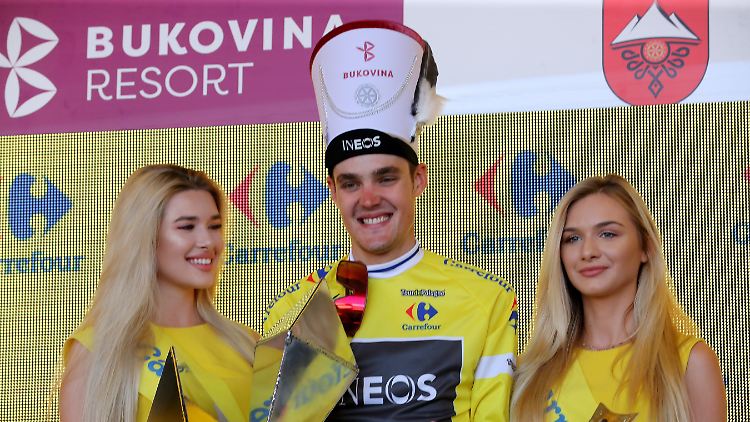 Siwakow als Führender der Polen-Rundfahrt im Jahr 2019.