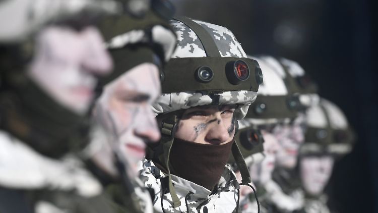 Finnische Soldaten bei der Übung "Nördlicher Wind" in Schweden im Jahr 2019.