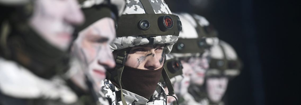 Finnische Soldaten während eines Manövers im Jahr 2019.