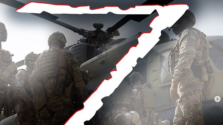 Das "Z" dient als Unterstützung der russischen Invasion.