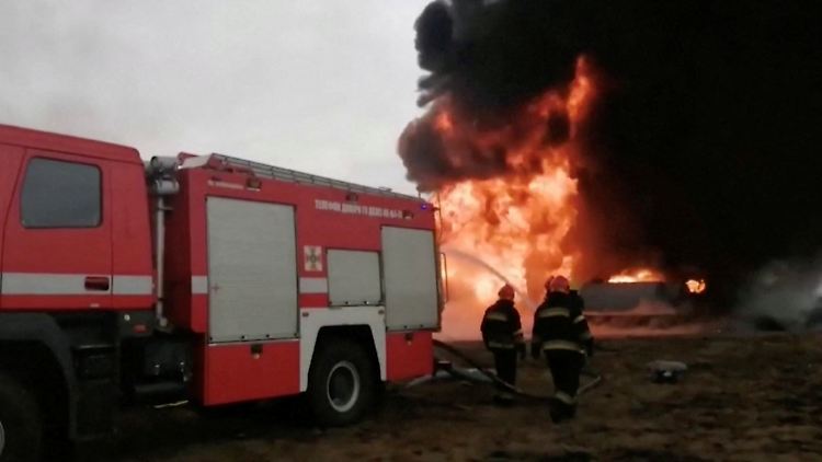 Der Flughafen der Stadt Winnyzja wurde durch russische Raketenangriffe vollständig zerstört. Laut ukrainischen Angaben gibt es neun Todesopfer.