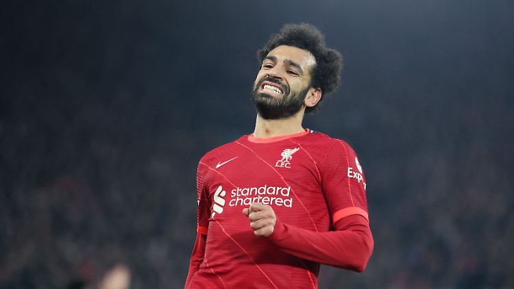 Mo Salah war nicht zufrieden, das könnte auch an seinen Alu-Treffern gelegen haben.