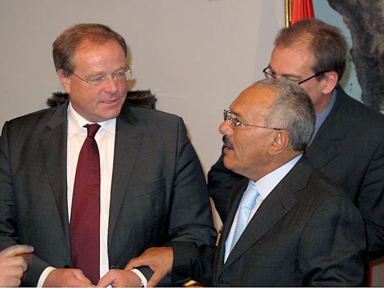 Entwicklungsminister Dirk Niebel trifft sich in Sanaa mit dem jemenitischen Staatspräsidenten Ali Abdullah Saleh.