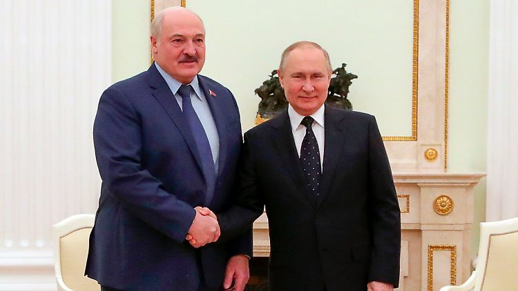 Wladimir Putin äußerte sich während eines Treffens mit Belarus-Diktator Alexander Lukaschenko.