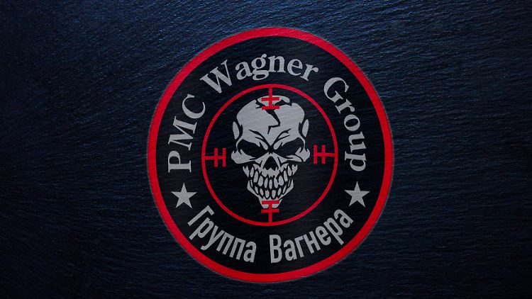 Logo des russischen privaten Sicherheitsunternehmens und Militärunternehmens Wagner Gruppe.