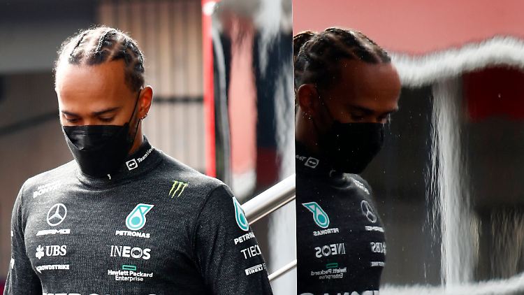Lewis Hamilton ist nicht zufrieden mit dem Zustand seines Autos.