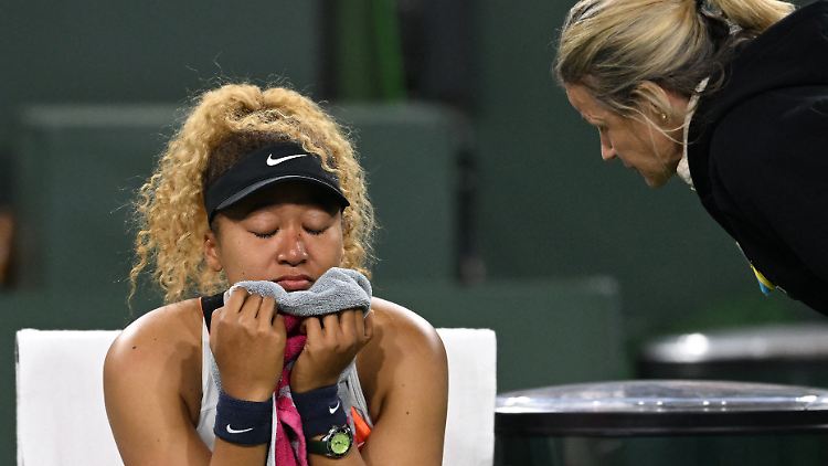 Naomi Osaka verlor nach dem Zwischenruf völlig die Fassung.