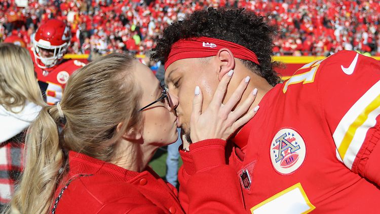 Unter der Haube: Brittany und Patrick Mahomes.