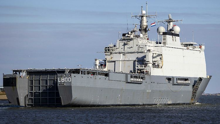 Unter anderem nimmt das amphibische Marineschiff Zr.Ms. Rotterdam an der "Cold Response"-Übung in Norwegen teil.