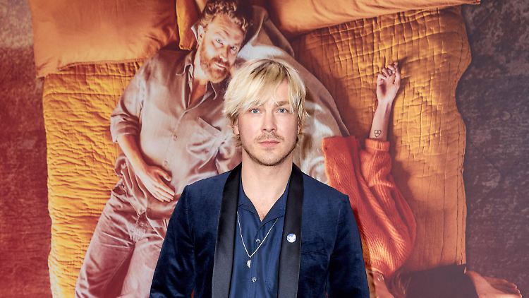 Albrecht Schuch bei der Premiere der Serie Anfang März in Berlin.