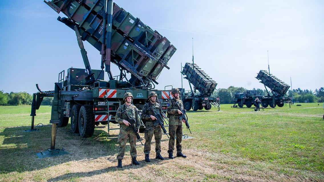 Luftabwehrsystem der Bundeswehr mit Patriot-Raketen im Jahr 2019.