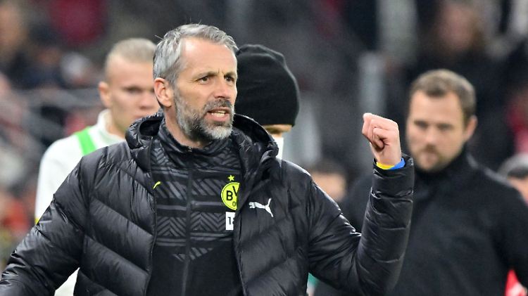 Dortmunds Trainer Marco Rose gibt sich kämpferisch.