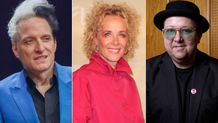 Drei der Promis, die den Appell unterstützen: Bela B, Katja Riemann und Sebastian Krumbiegel (v.l.)