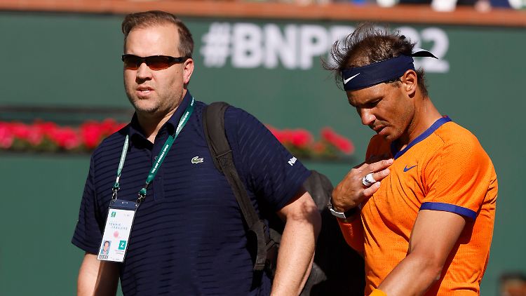 Nadal leidet heftig im Finale.