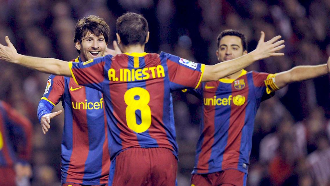 Preisverdächtiges Trio: Lionel Messi, Andres Iniesta und Xavi Hernandez sind allesamt Anwärter auf den Titel des Weltfußballers.