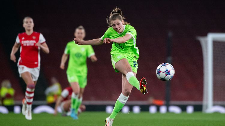 Tabea Waßmuth brachte den VfL vor 5018 Zuschauern im Emirates Stadium in der 19. Minute in Führung.
