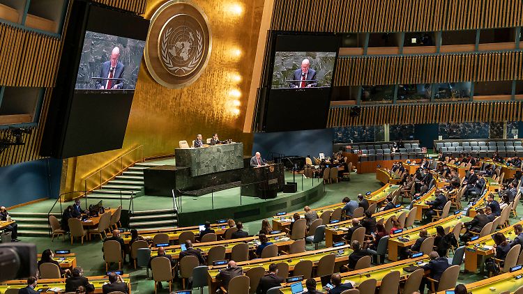 Die Vollversammlung der Vereinten Nationen unterstützt mehrheitlich die Ukraine.