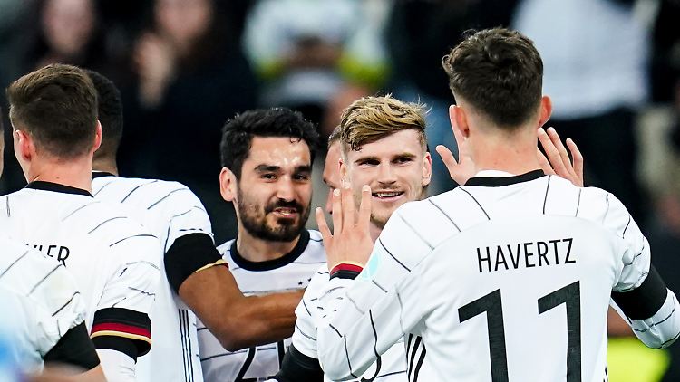 Timo Werner freut sich, Kai Havertz traf auch.