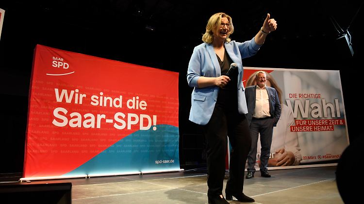 Rehlinger wird erste SPD-Regierungschefin in der Geschichte des Saarlands.