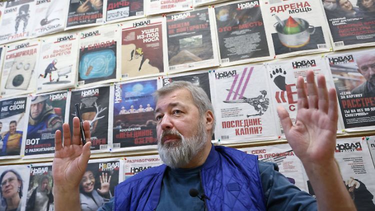 Chefredakteur Dmitri Muratow erhielt im vergangenen Jahr den Friedensnobelpreis.
