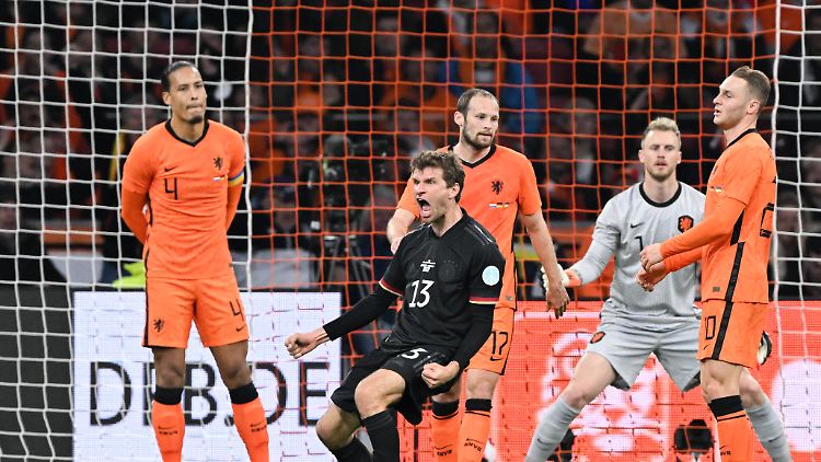 Thomas Müller traf zur deutschen Führung.