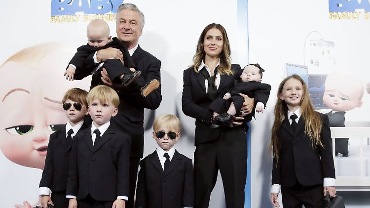 Kinderreiche Familie: die Baldwins bei einer Filmpremiere im letzten Sommer 