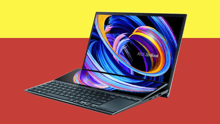 Das Asus Zenbook Duo 14 verfügt über einen separaten Touchscreen.