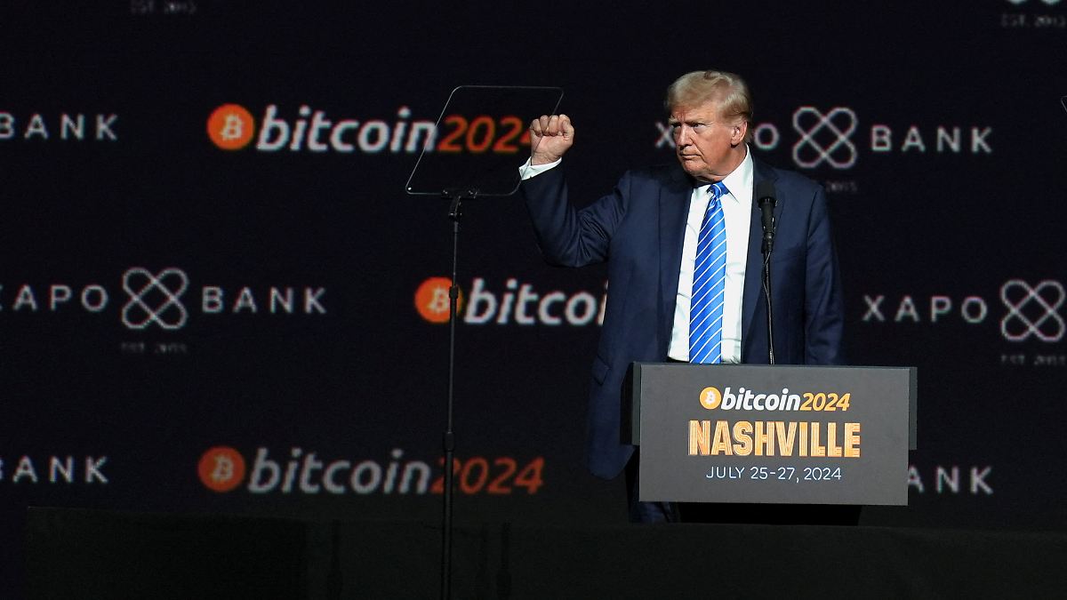 Krypto-Fans aufgeregt: Bitcoin-Kurs könnte Gradmesser für Trump-Sieg werden  - ntv.de
