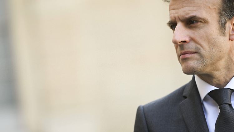 Macron liegt in den Umfragen zur Präsidentschaftswahl vorne.