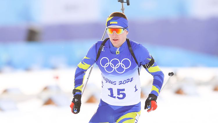 Kurz nach den Olympischen Spielen wurde aus dem Biathleten Pidrutschnji ein Soldat im Krieg.