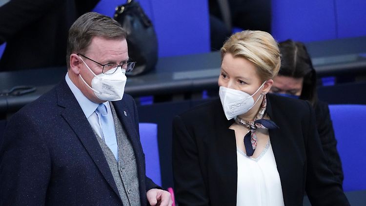 Ramelow und Giffey stellen ihre Forderungen auf.