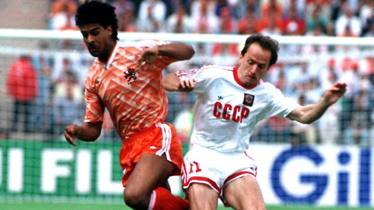 Igor Belanow (r.) im EM-Finale 1988. 