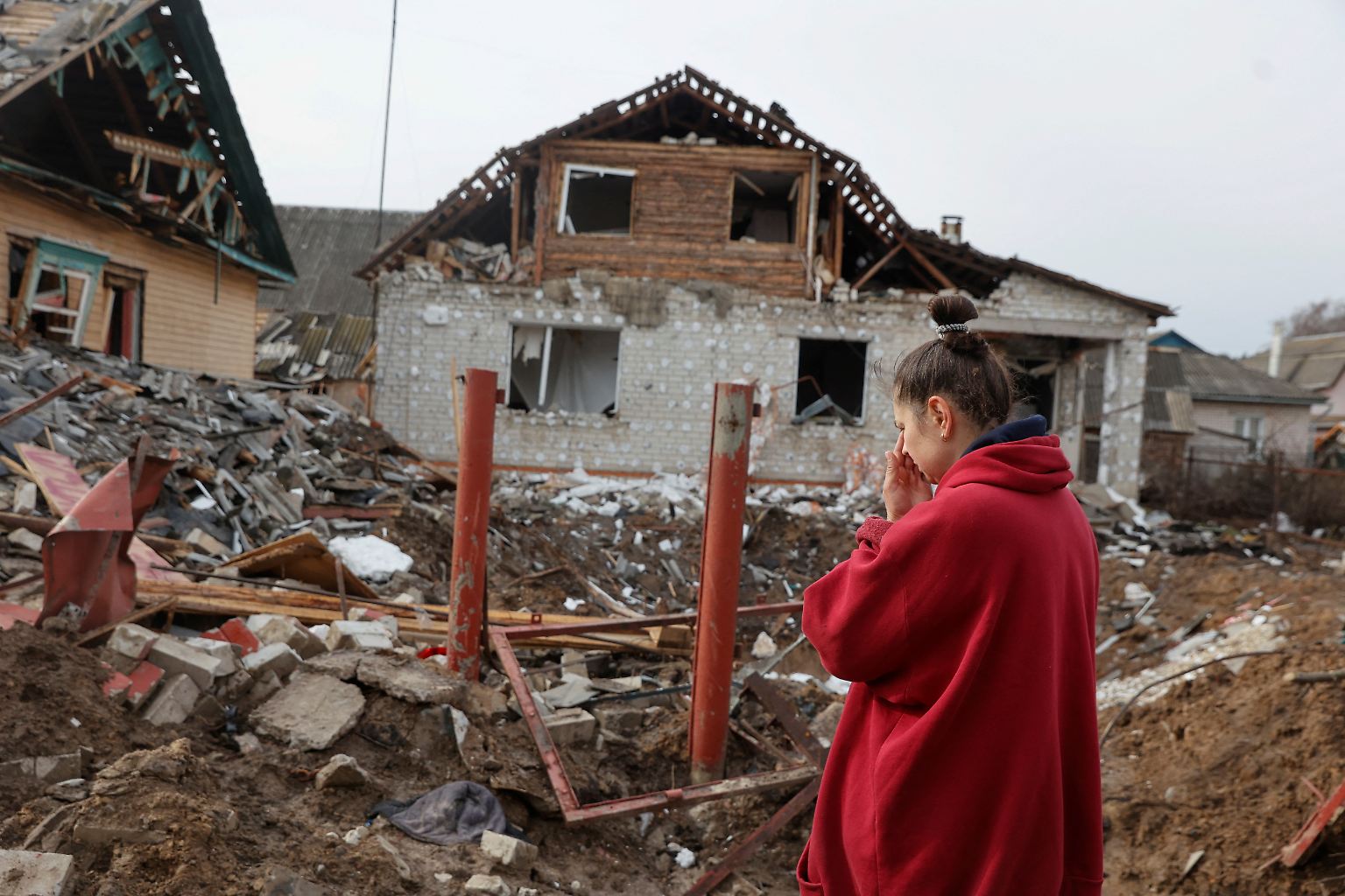 Die ukrainische Stadt Tschernihiw gleicht einem Trümmerfeld.